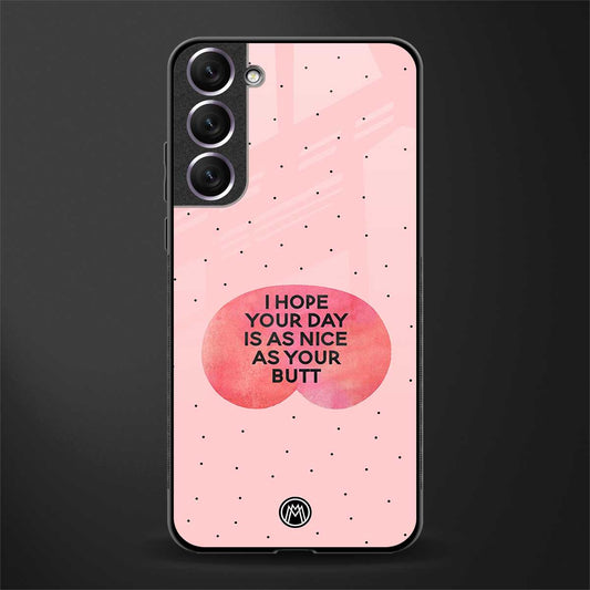 butt day quote glass case for samsung galaxy s22 5g image