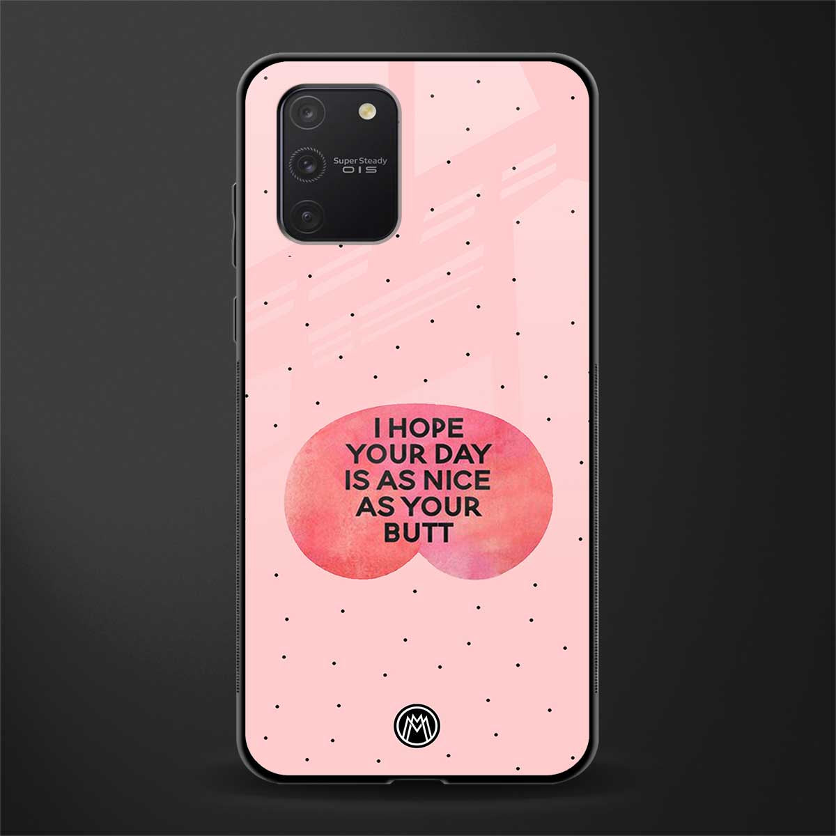 butt day quote glass case for samsung galaxy s10 lite image