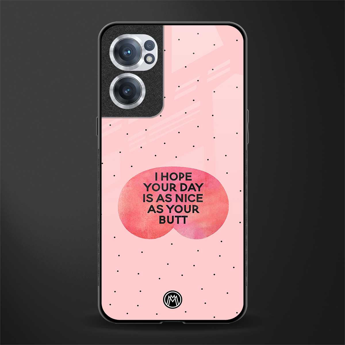 butt day quote glass case for oneplus nord ce 2 5g image