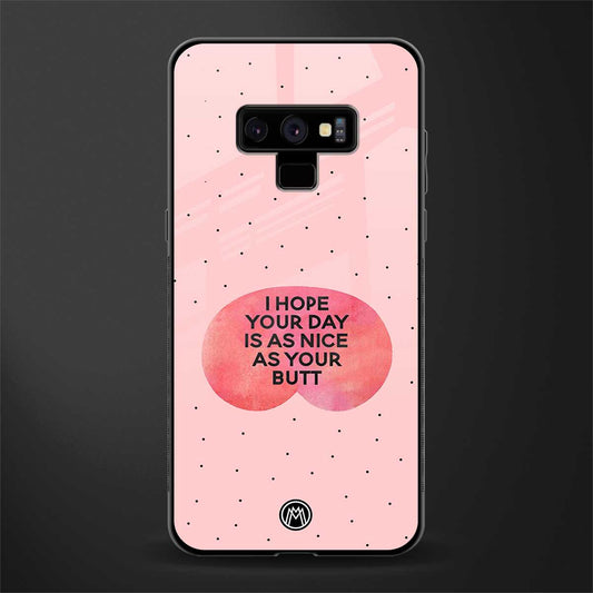 butt day quote glass case for samsung galaxy note 9 image
