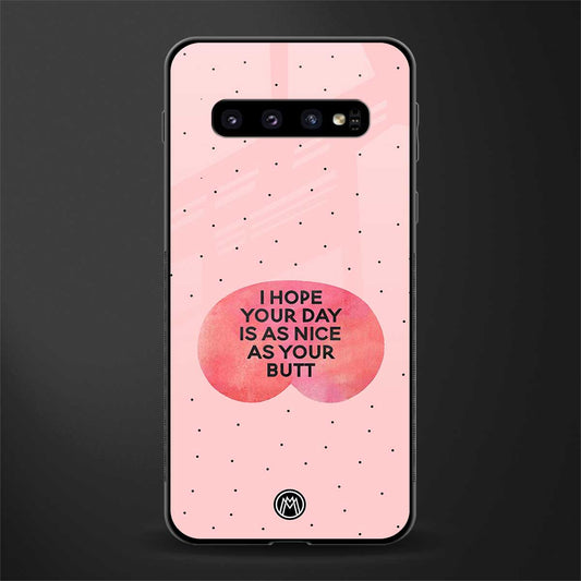butt day quote glass case for samsung galaxy s10 image