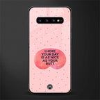 butt day quote glass case for samsung galaxy s10 plus image