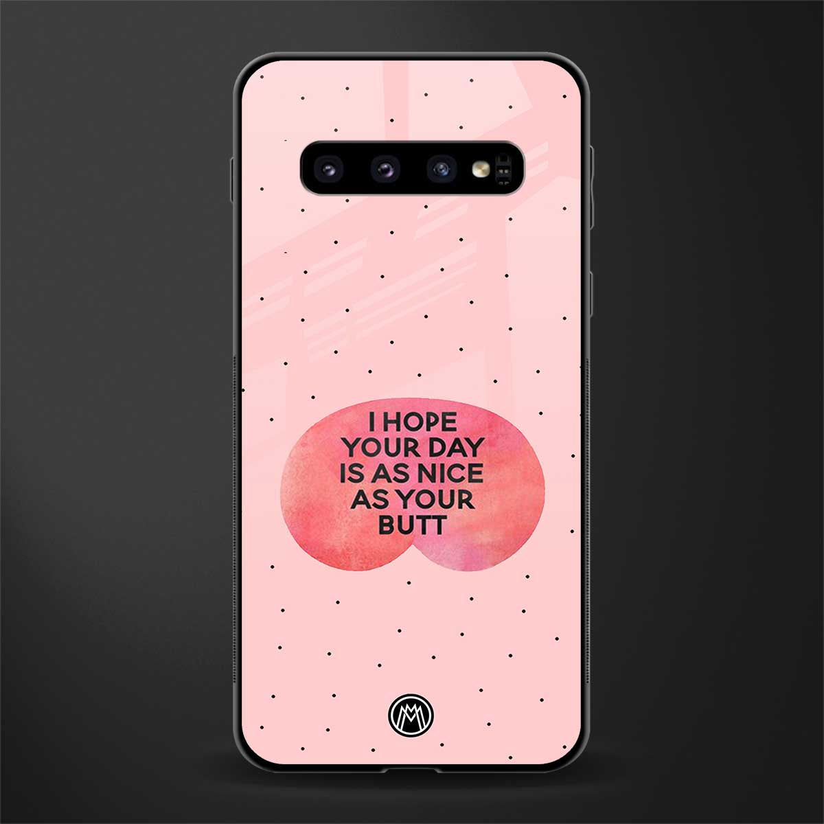butt day quote glass case for samsung galaxy s10 plus image