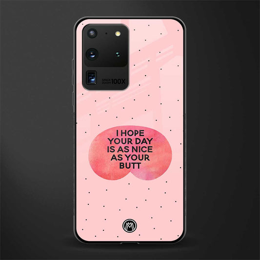 butt day quote glass case for samsung galaxy s20 ultra image
