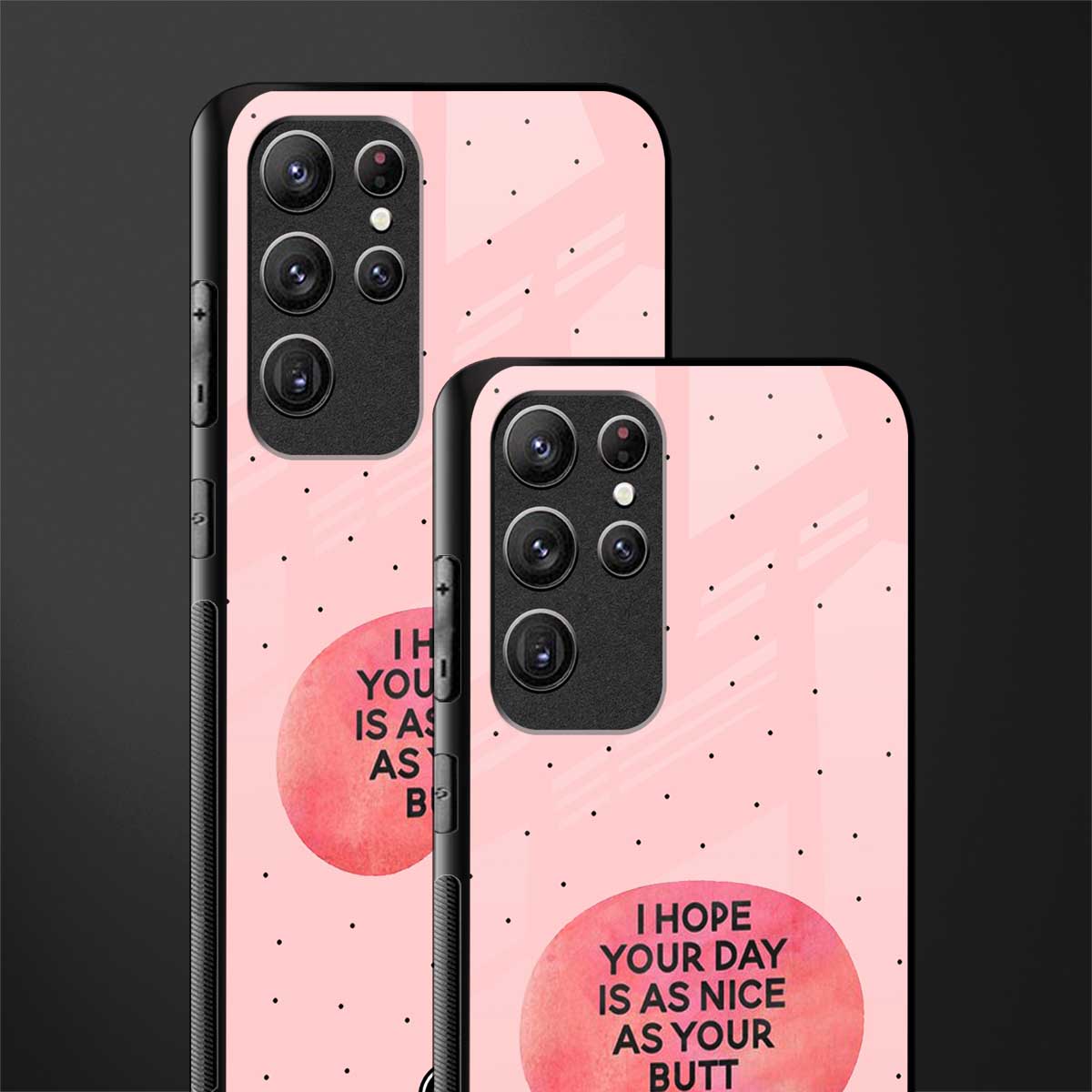 butt day quote glass case for samsung galaxy s22 ultra 5g image-2