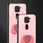 butt day quote glass case for redmi note 9 image-2