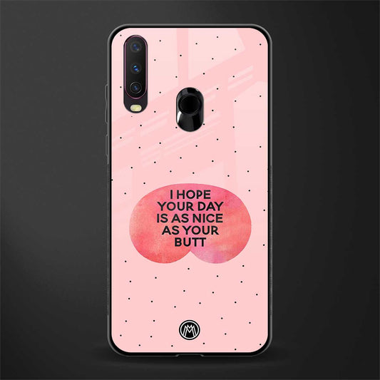butt day quote glass case for vivo y15 image