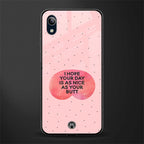 butt day quote glass case for vivo y91i image