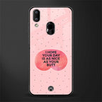 butt day quote glass case for vivo y93 image
