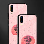 butt day quote glass case for vivo v11 pro image-2
