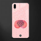 butt day quote glass case for vivo v11 pro image