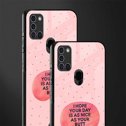 butt day quote glass case for samsung galaxy a21s image-2
