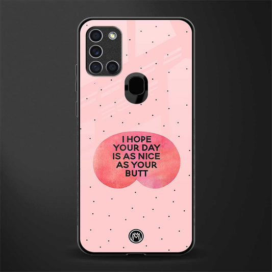 butt day quote glass case for samsung galaxy a21s image