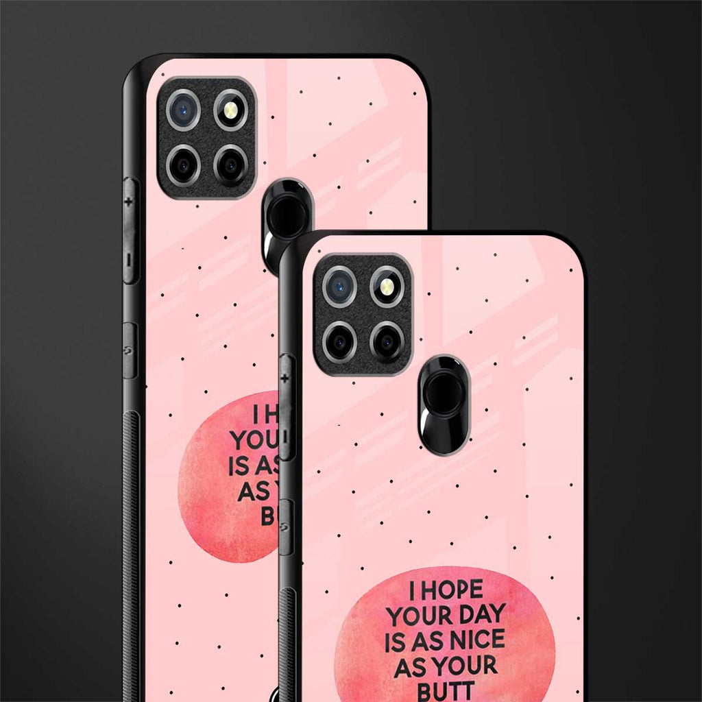 butt day quote glass case for realme narzo 30a image-2