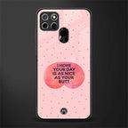 butt day quote glass case for realme narzo 30a image