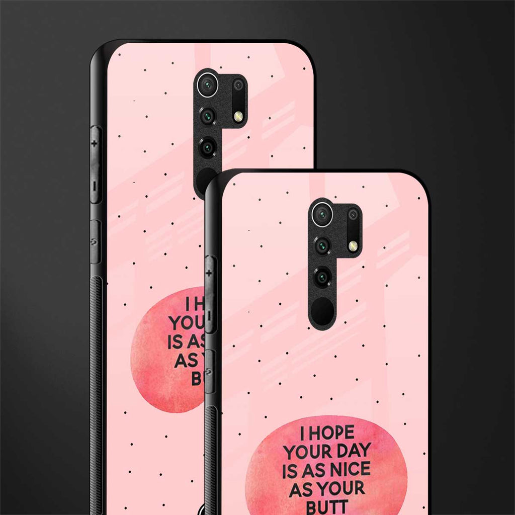 butt day quote glass case for redmi 9 prime image-2