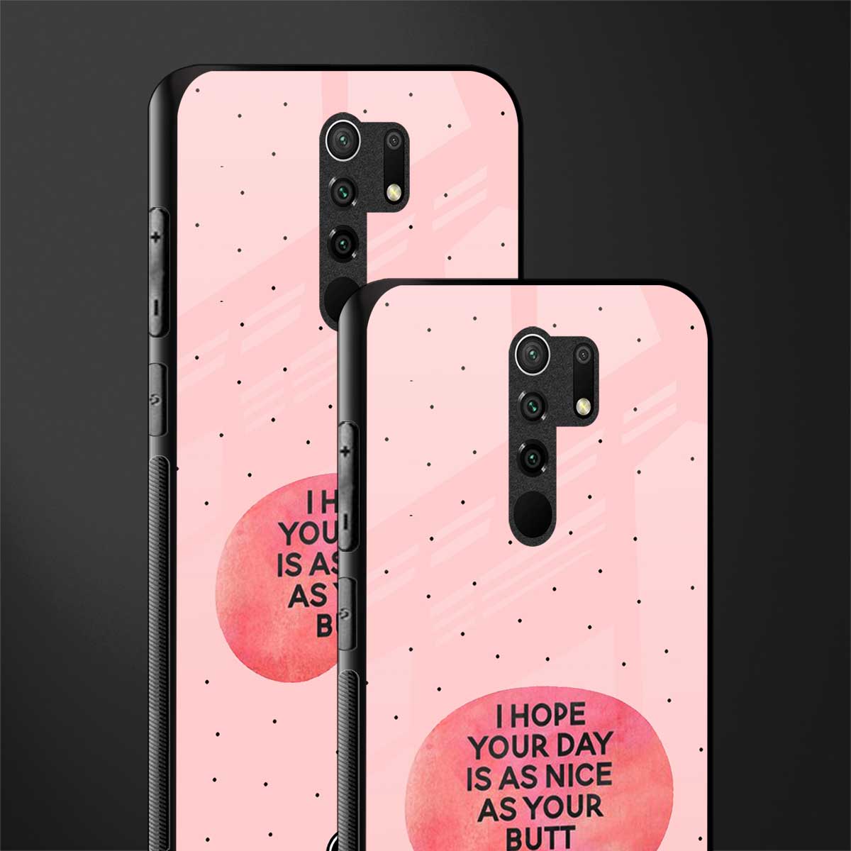 butt day quote glass case for redmi 9 prime image-2