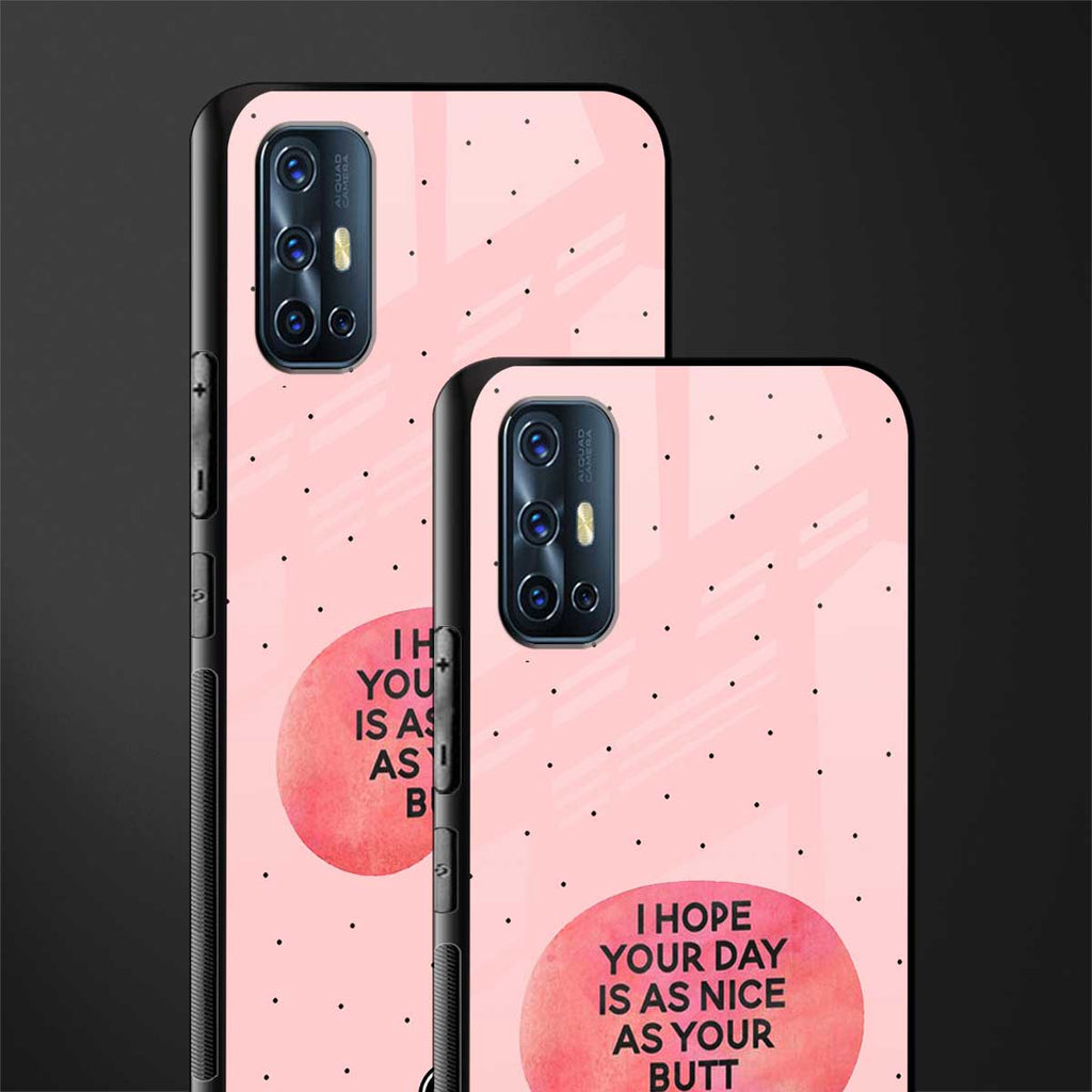 butt day quote glass case for vivo v17 image-2