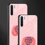 butt day quote glass case for oppo f15 image-2