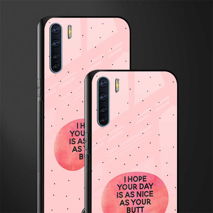 butt day quote glass case for oppo f15 image-2