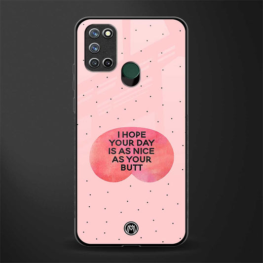 butt day quote glass case for realme 7i image