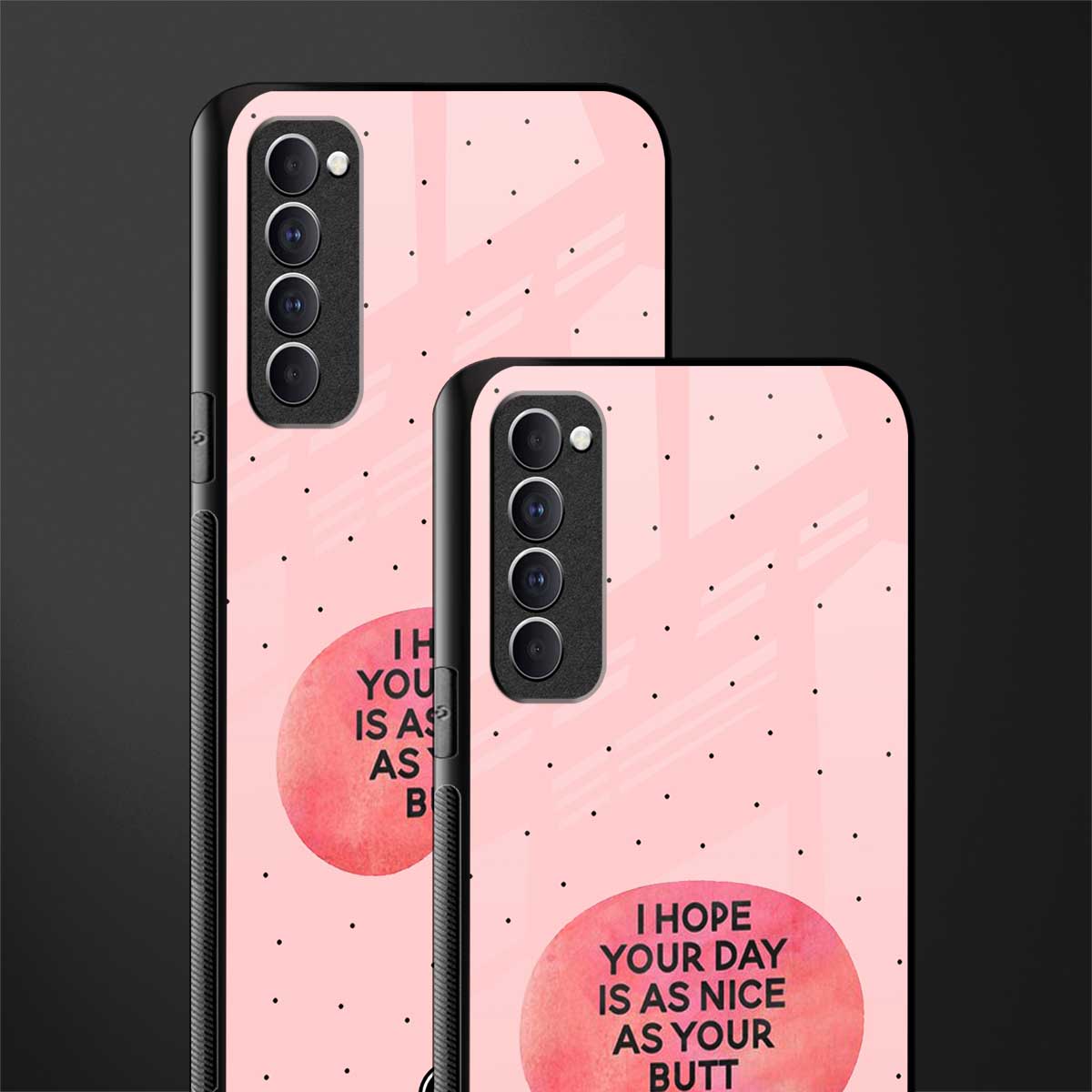 butt day quote glass case for oppo reno 4 pro image-2