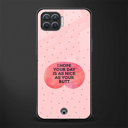 butt day quote glass case for oppo f17 pro image