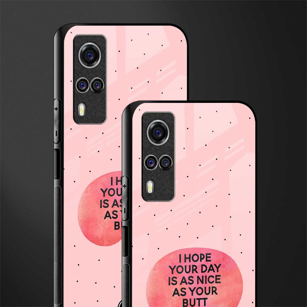 butt day quote glass case for vivo y51a image-2