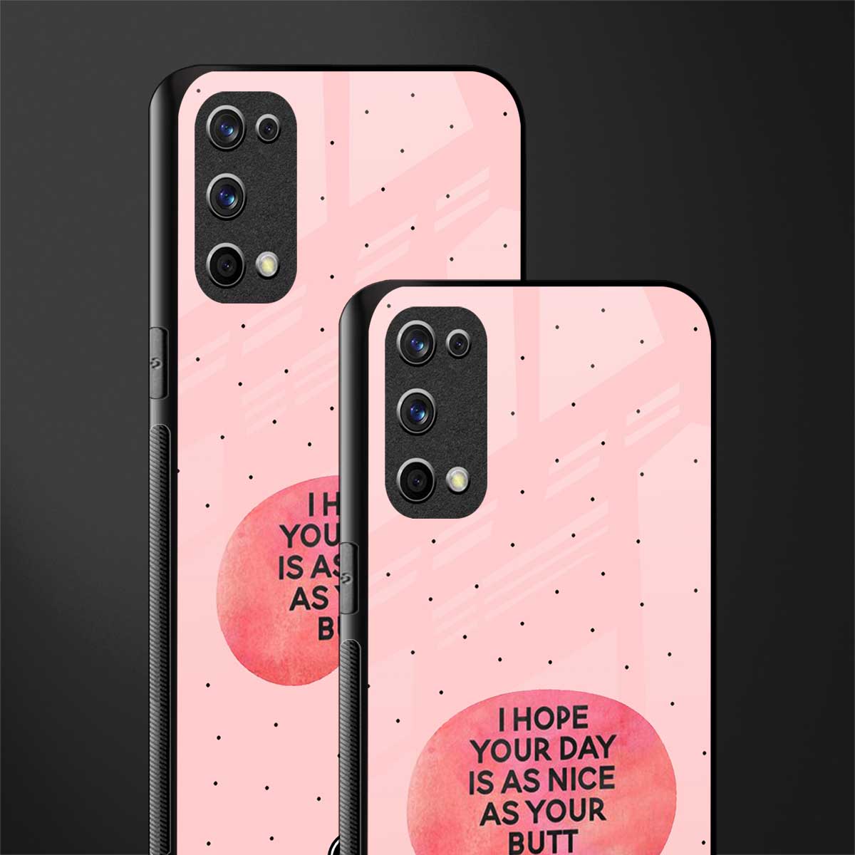 butt day quote glass case for realme x7 pro image-2