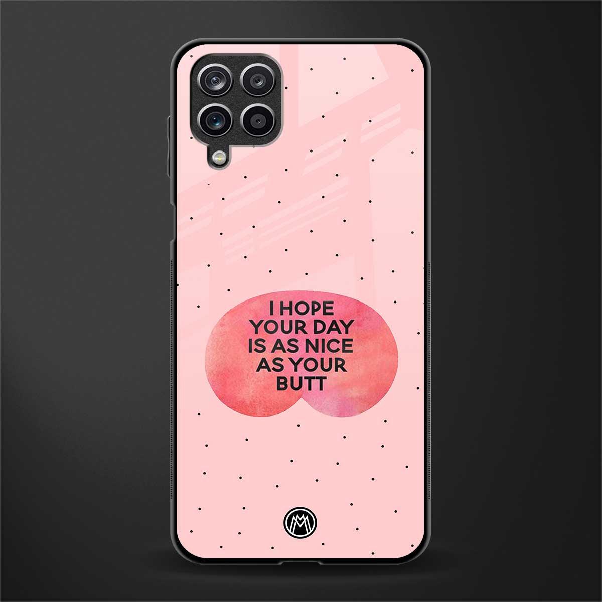 butt day quote glass case for samsung galaxy a12 image
