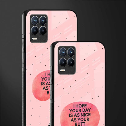 butt day quote glass case for realme 8 4g image-2