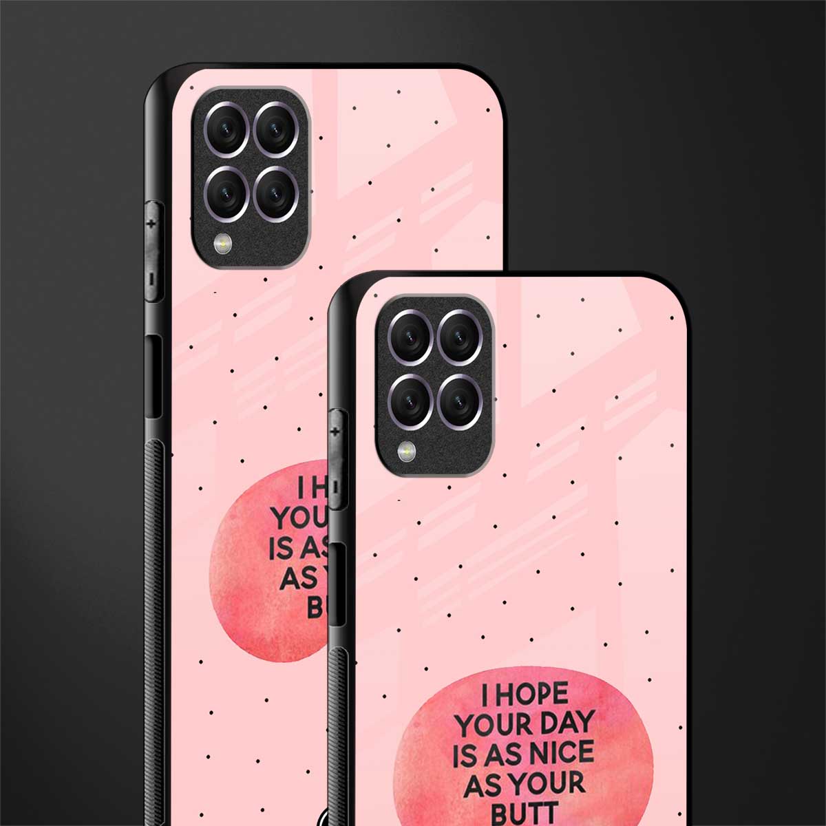 butt day quote glass case for samsung galaxy f62 image-2