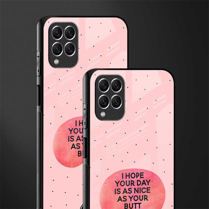 butt day quote glass case for samsung galaxy f62 image-2