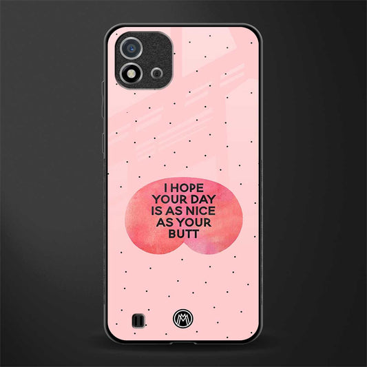 butt day quote glass case for realme c20 image