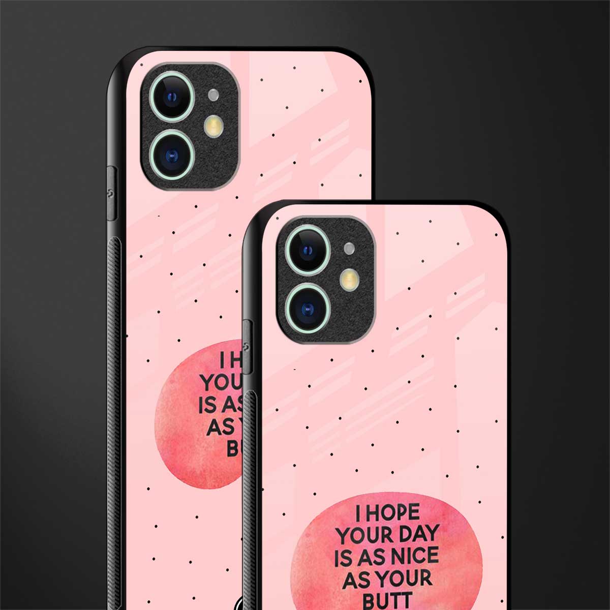 butt day quote glass case for iphone 12 image-2