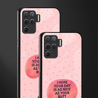 butt day quote glass case for oppo f19 pro image-2