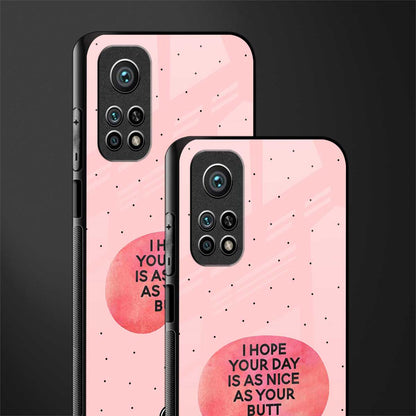 butt day quote glass case for mi 10t 5g image-2