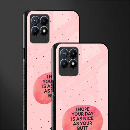 butt day quote glass case for realme 8i image-2