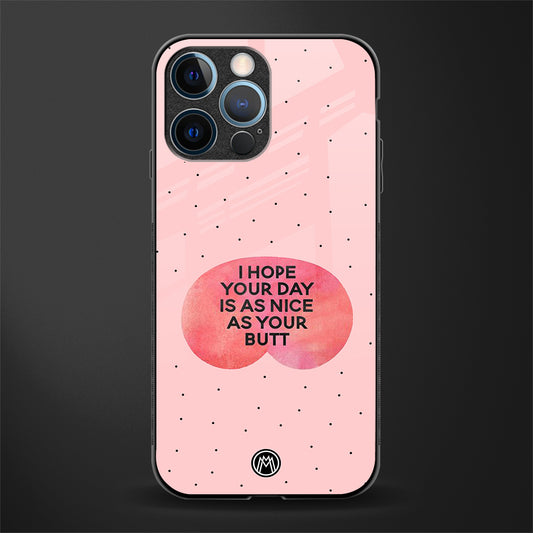 butt day quote glass case for iphone 12 pro image