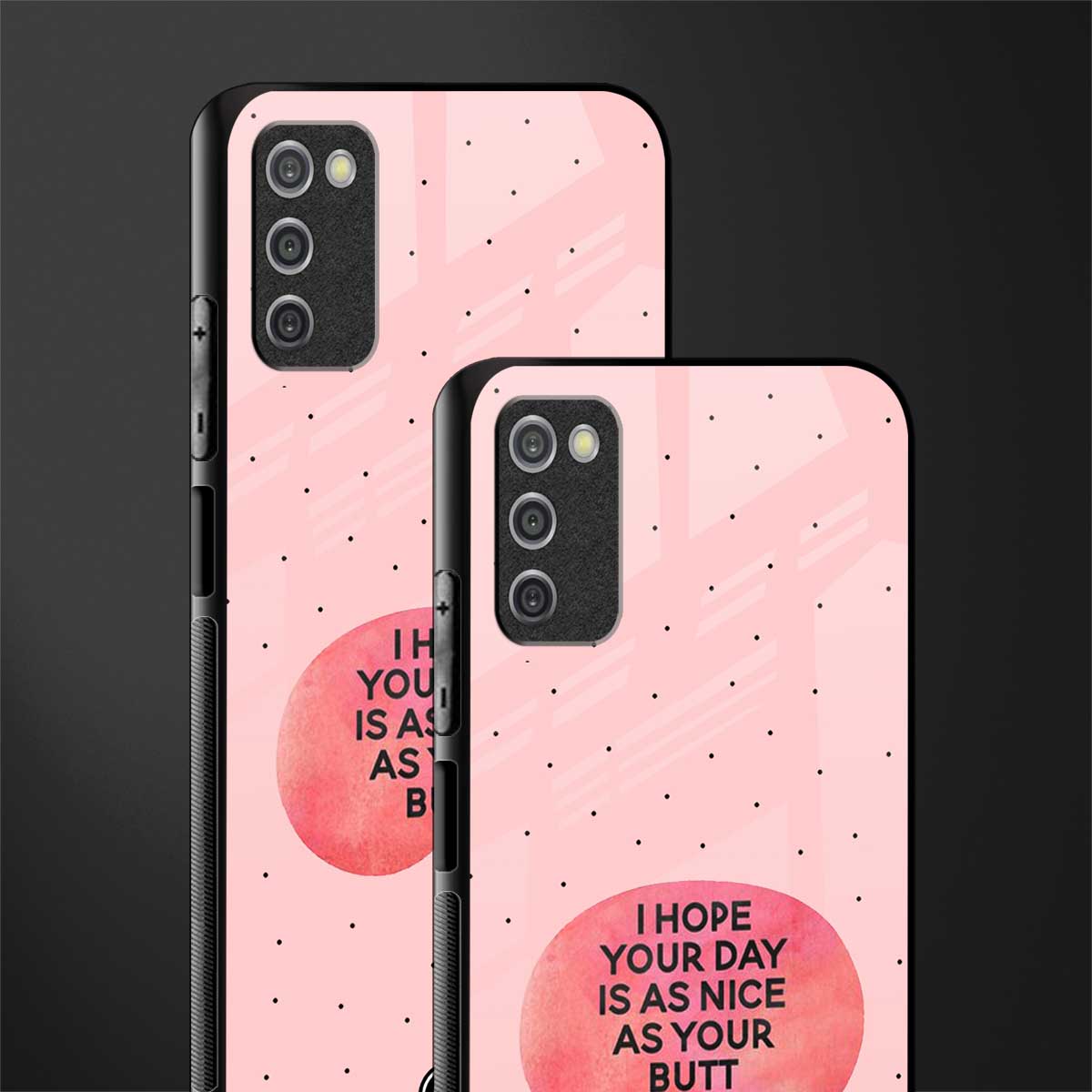 butt day quote glass case for samsung galaxy a03s image-2