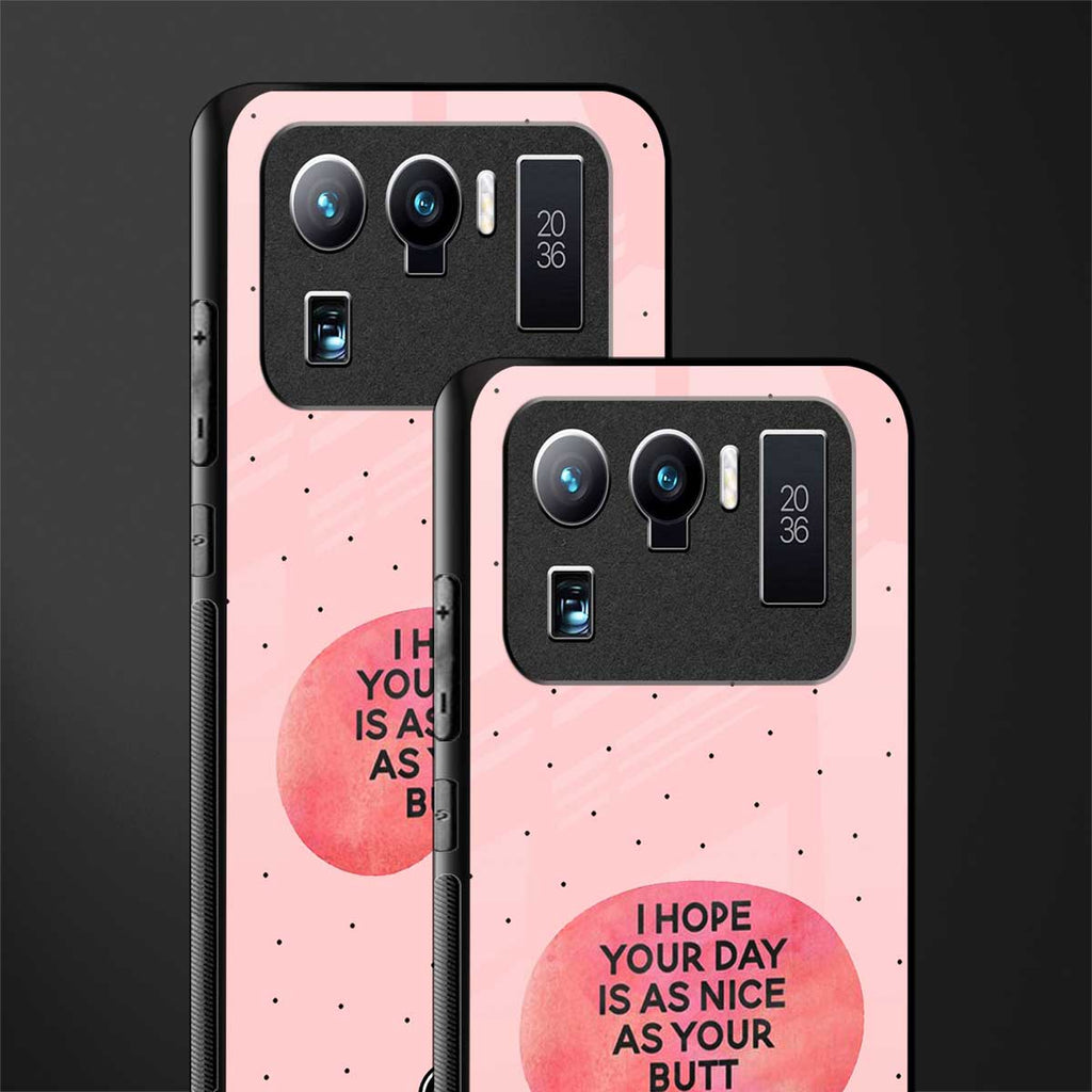 butt day quote glass case for mi 11 ultra 5g image-2