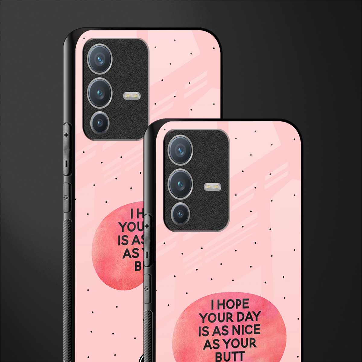 butt day quote glass case for vivo v23 pro 5g image-2