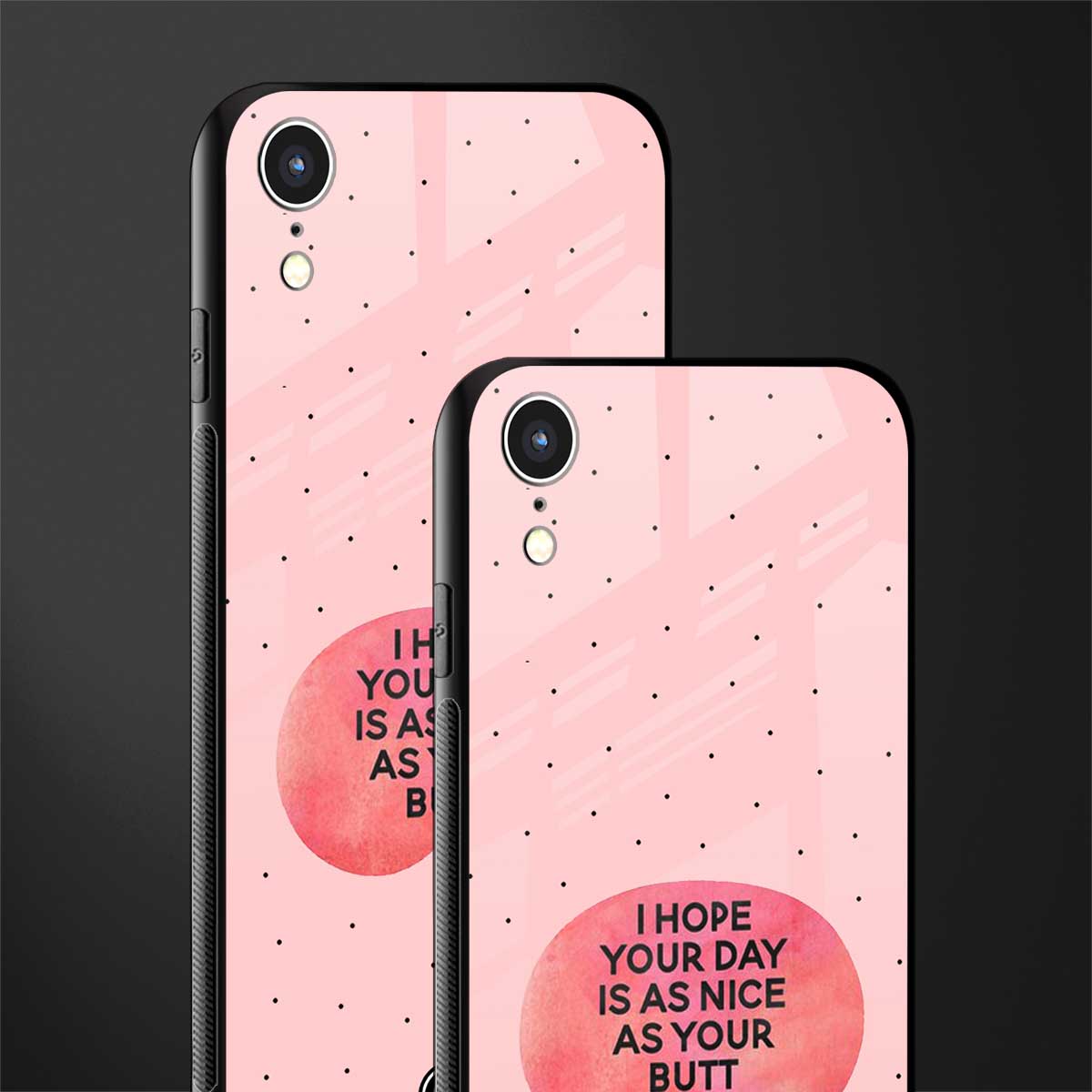 butt day quote glass case for iphone xr image-2