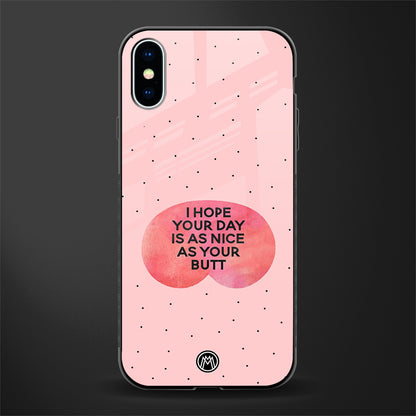 butt day quote glass case for iphone x image