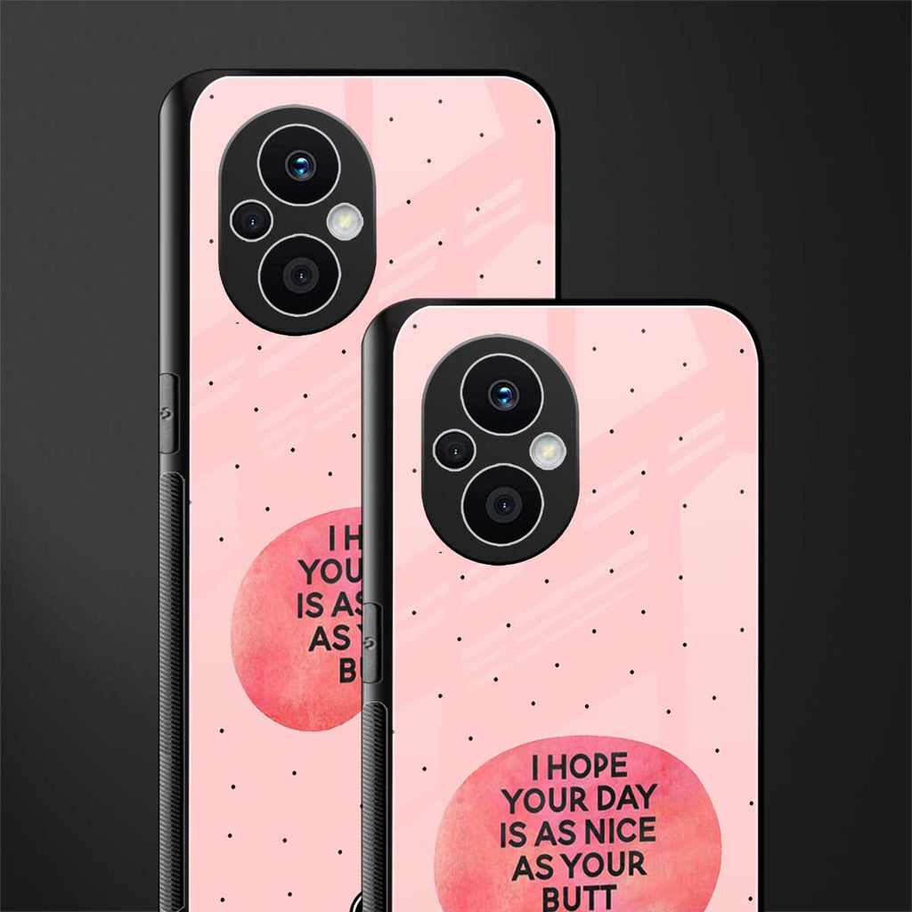 butt day quote back phone cover | glass case for oppo f21 pro 5g
