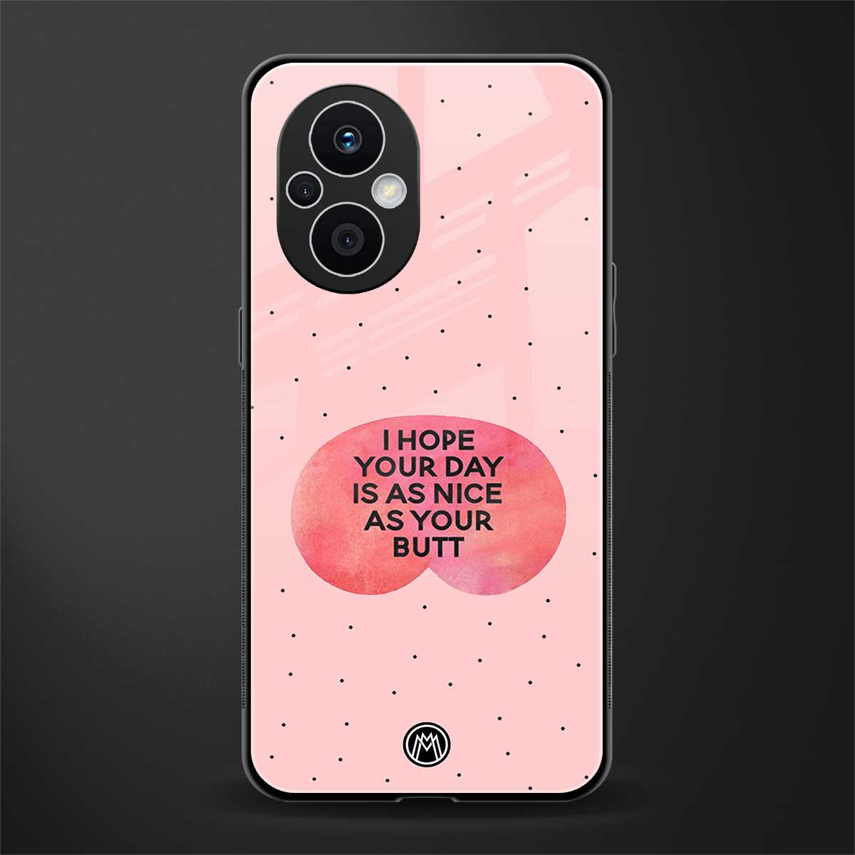 butt day quote back phone cover | glass case for oppo f21 pro 5g
