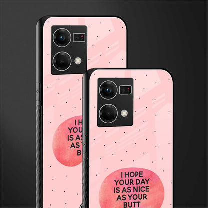 butt day quote back phone cover | glass case for oppo f21 pro 4g