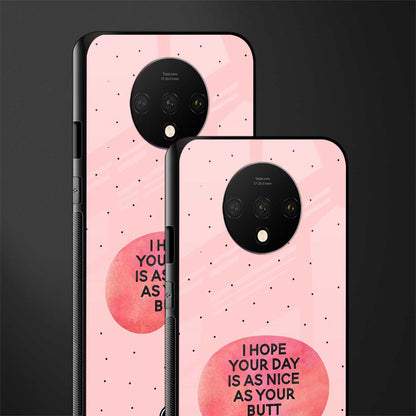 butt day quote glass case for oneplus 7t image-2