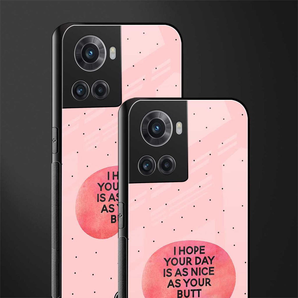 butt day quote back phone cover | glass case for oneplus 10r 5g