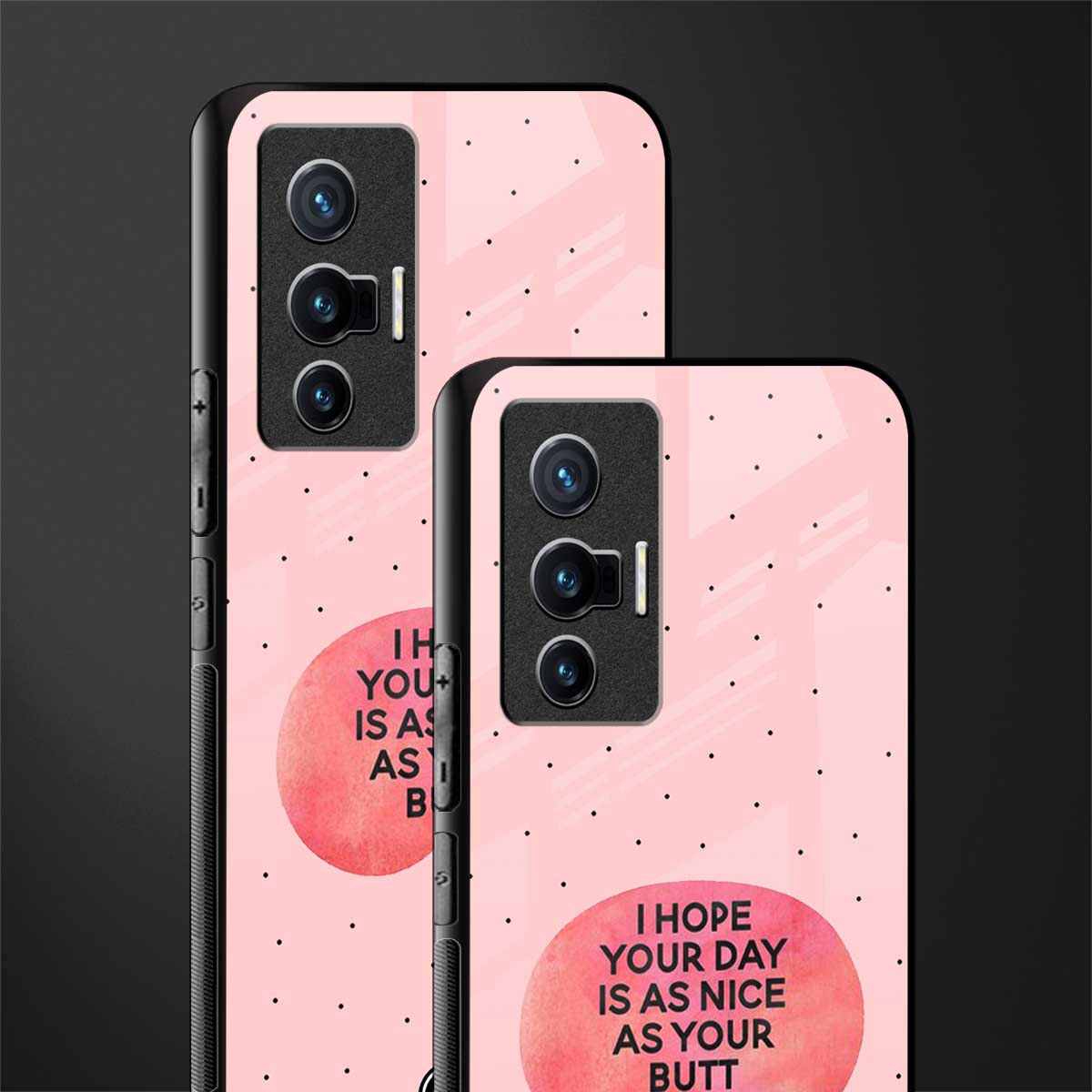 butt day quote glass case for vivo x70 image-2